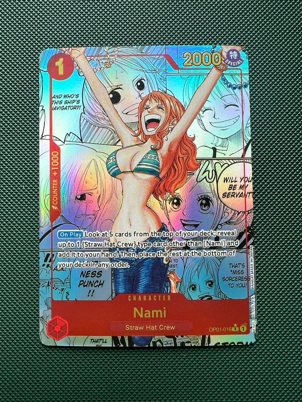 Nami Manga Alt Art OP01-016 PROXY