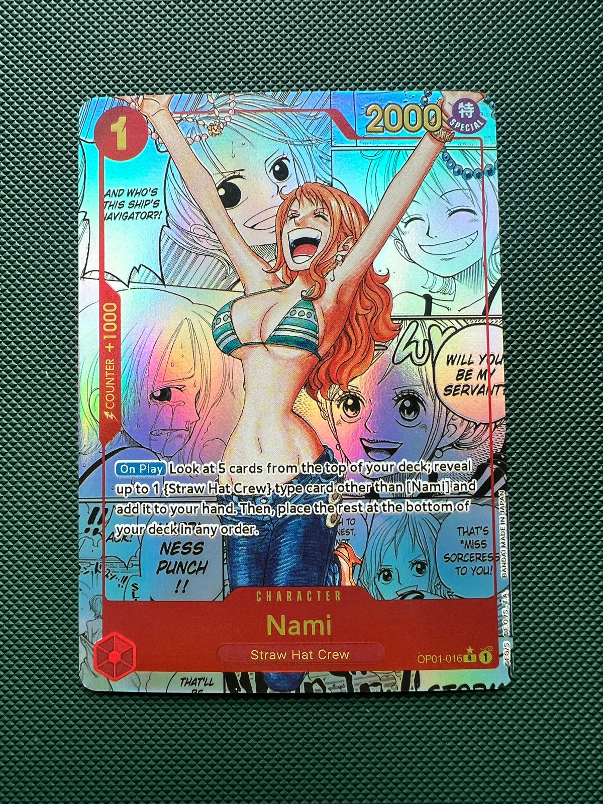 Nami Manga Alt Art OP01-016 PROXY