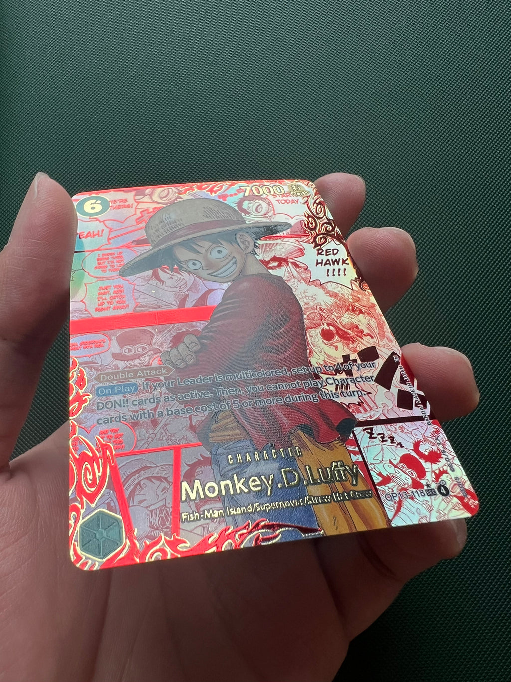Monkey D. Luffy Red Manga Alt Art OP13-118 PROXY