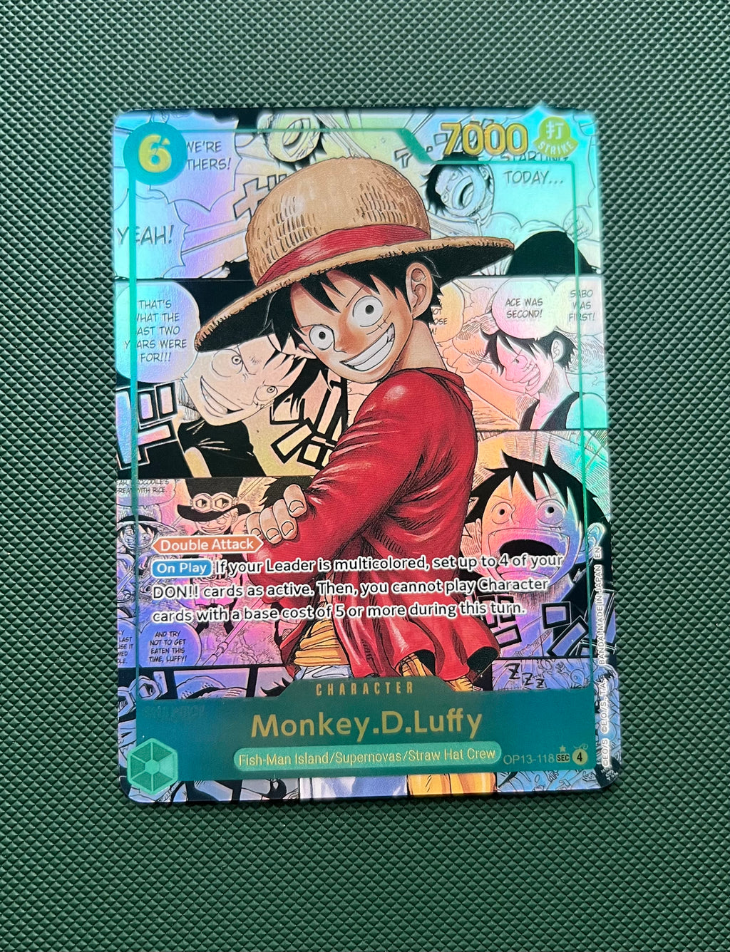 Monkey D Luffy Manga Alt Art OP13-118 PROXY