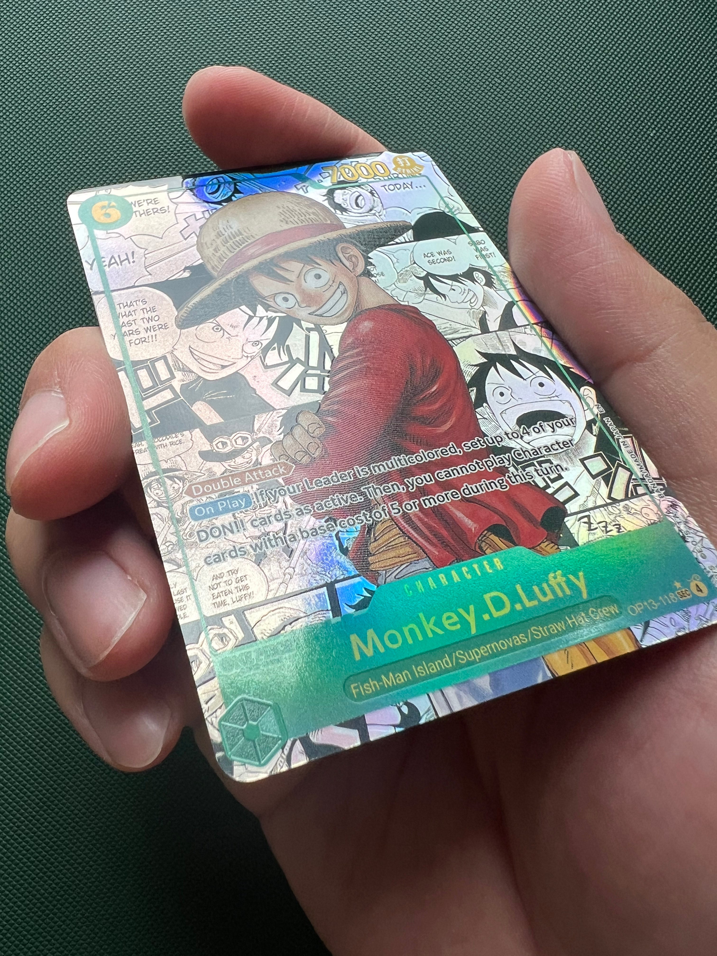 Monkey D Luffy Manga Alt Art OP13-118 PROXY