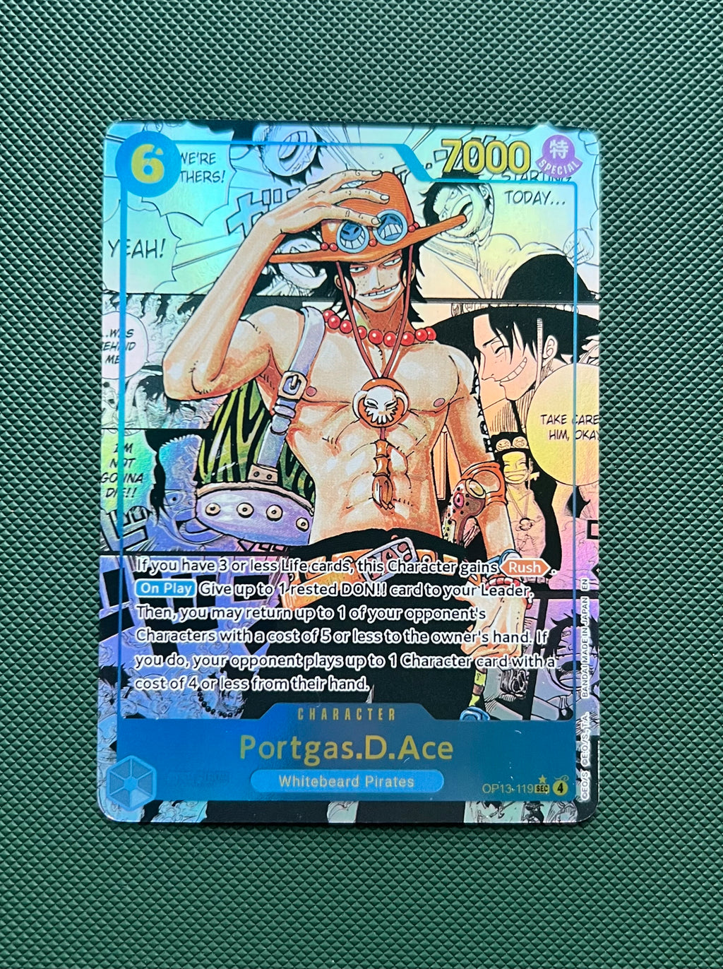 Portgas.D.Ace Manga Alt Art OP13-119 PROXY