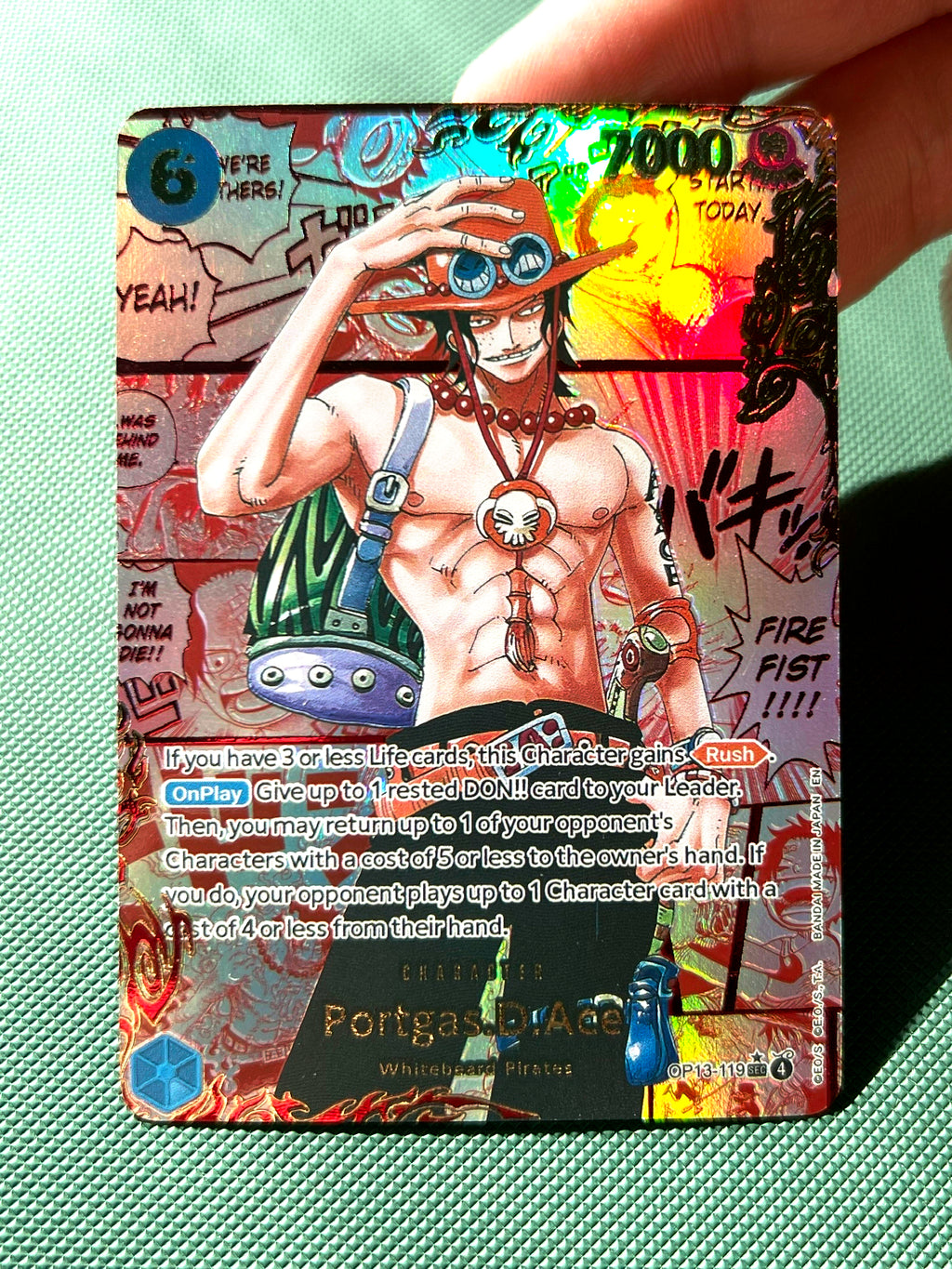 Portgas D Ace Red Manga Alt Art OP13-119 PROXY