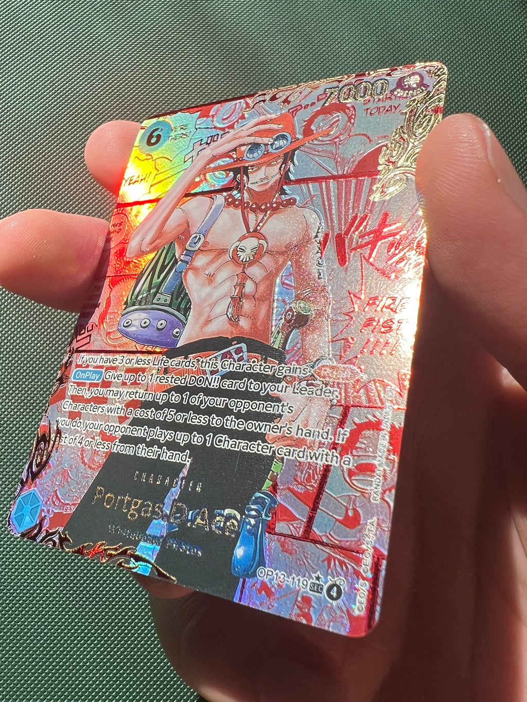 Portgas D Ace Red Manga Alt Art OP13-119 PROXY