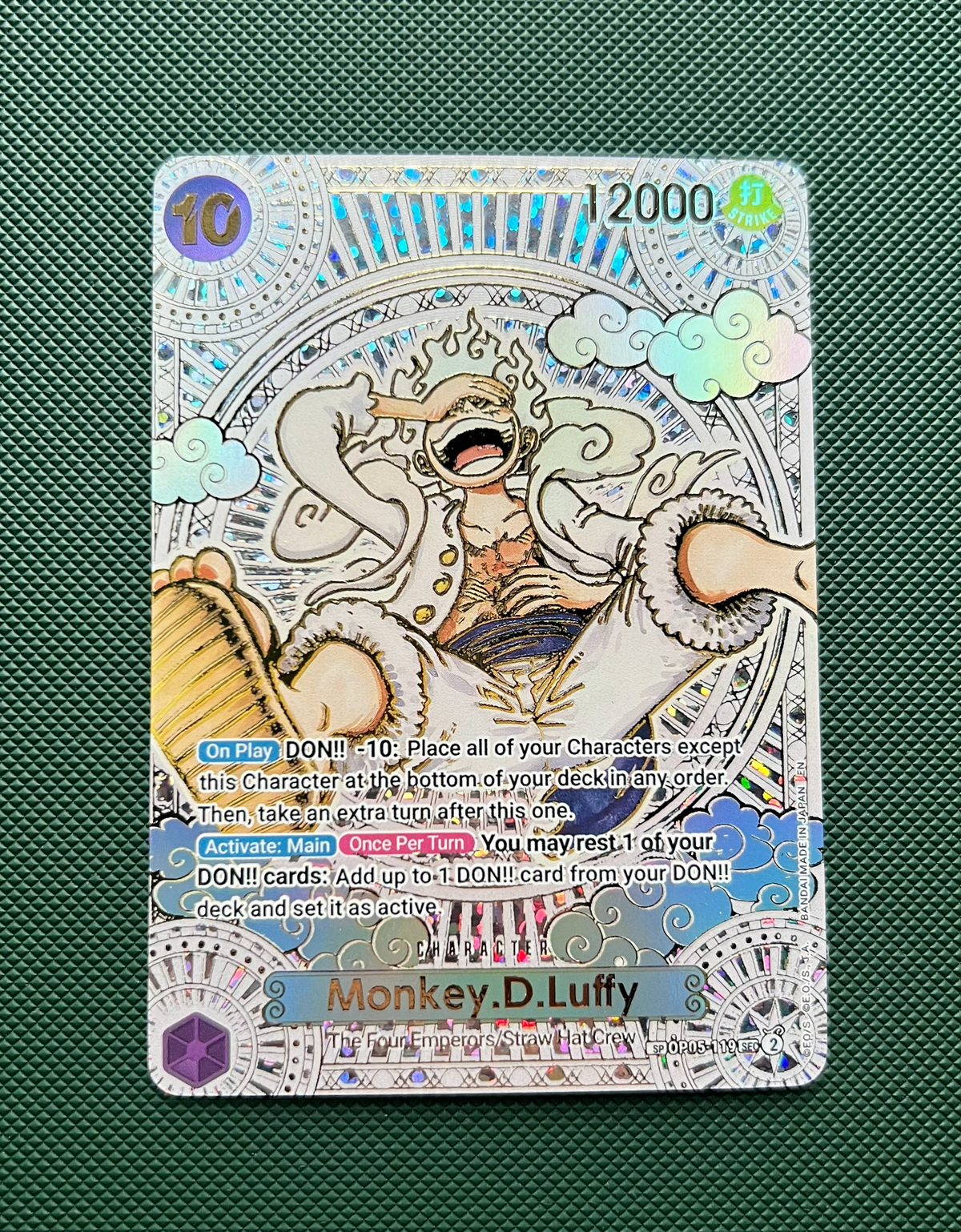 Monkey.D.Luffy Gold Manga Alt Art OP05-119 PROXY