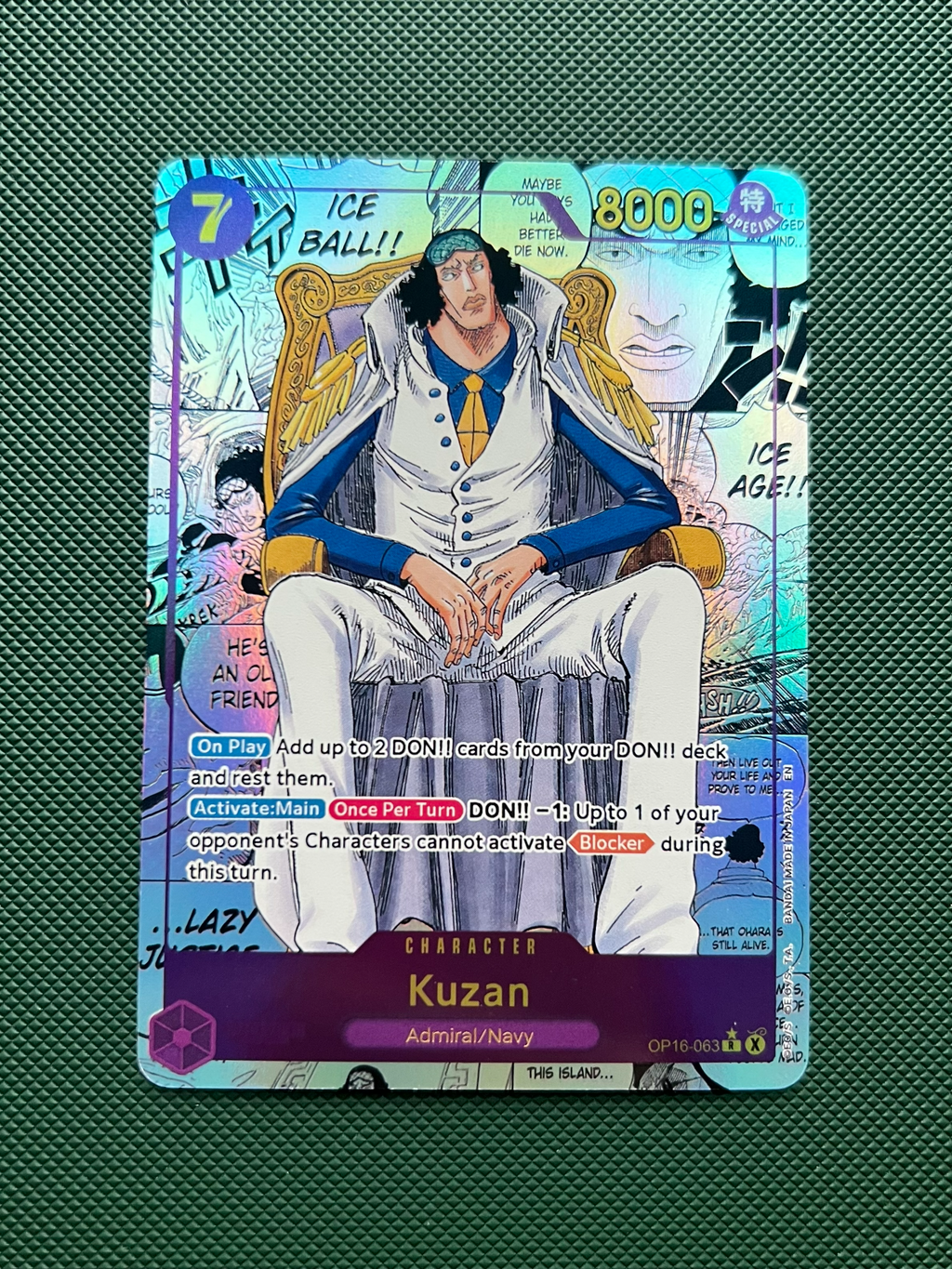 Kuzan Manga Alt Art OP16-063 PROXY