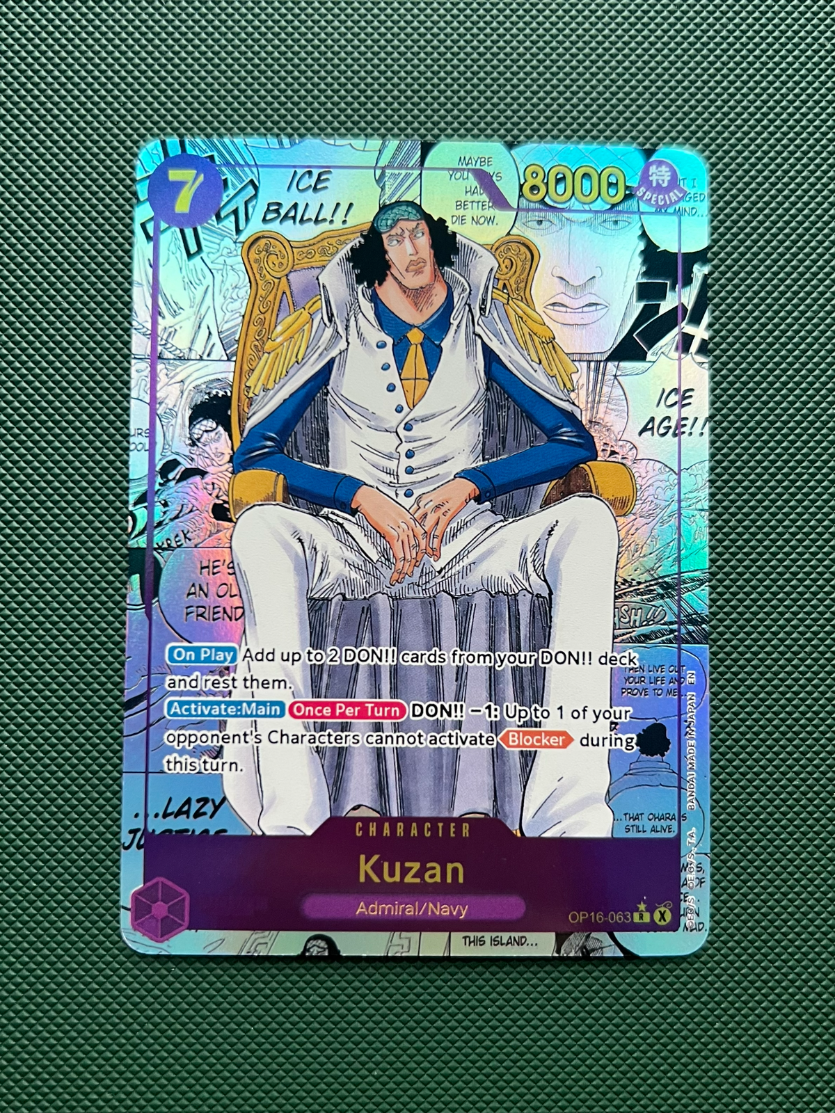 Kuzan Manga Alt Art OP16-063 PROXY