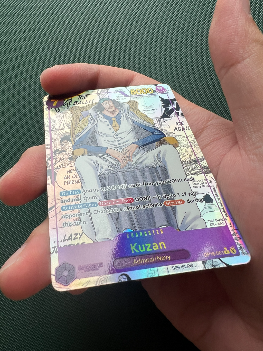 Kuzan Manga Alt Art OP16-063 PROXY